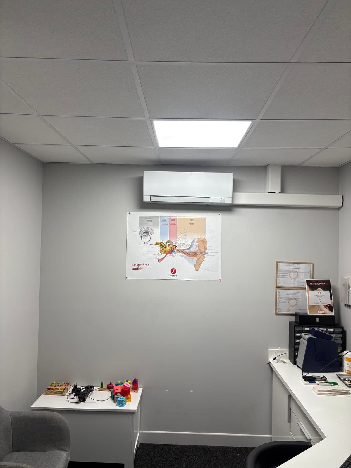 PAC air/air Mitsubishi installée à Saint-Denis